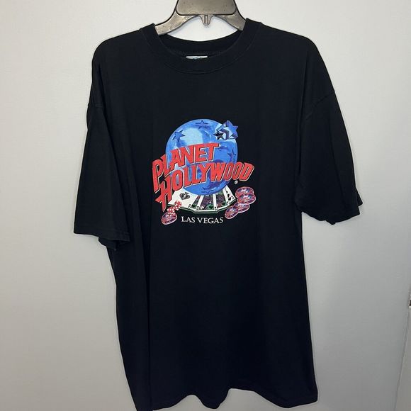 Planet Hollywood Las Vegas Vintage T Shirt Mens XXL Short Sleeve 1998 Rare VGC - Picture 1 of 8